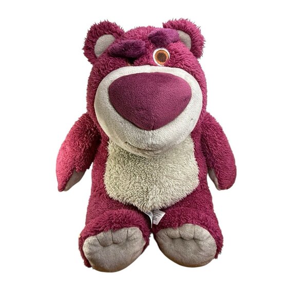 Disney Store 15" Lotso Huggin Bear Plush Strawberry Scent Toy Story 3 Stuffed - Picture 3 of 8